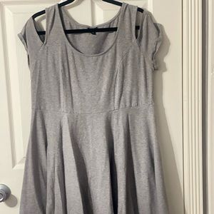 Torrid Grey Cold shoulder Dress